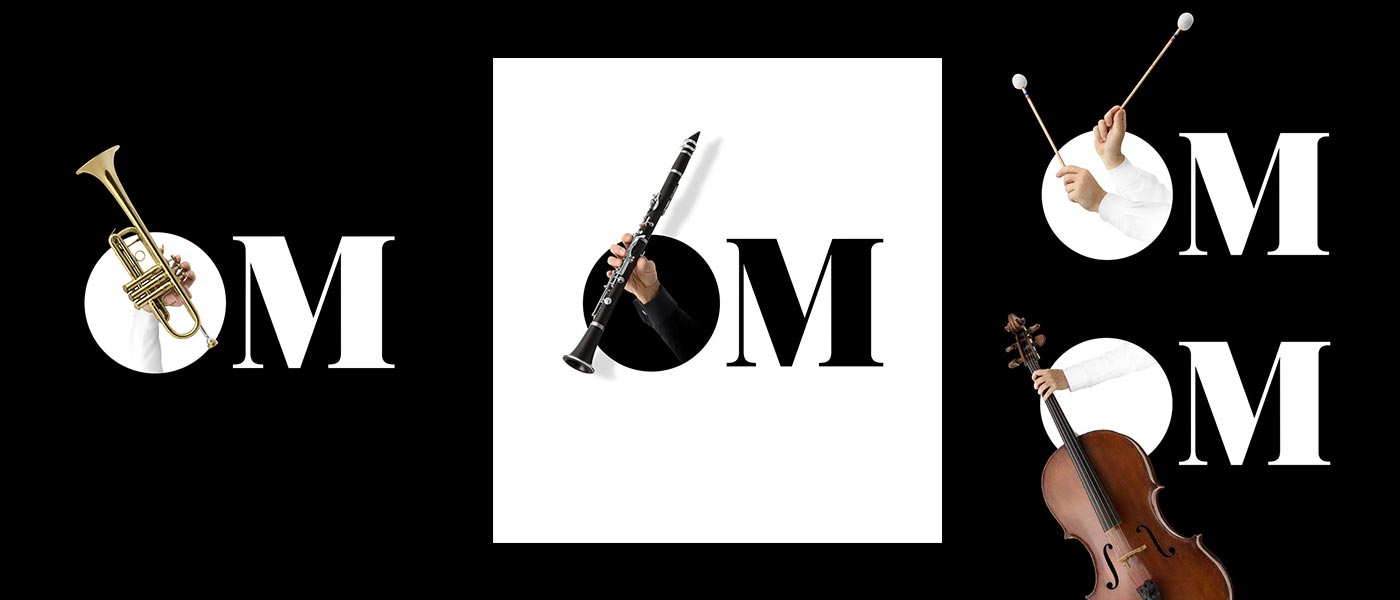 rchesterMétropolitain logo應用設計