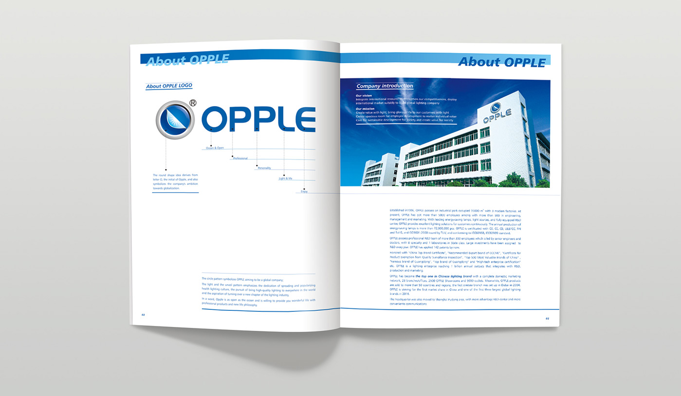 opple產(chǎn)品畫冊設計